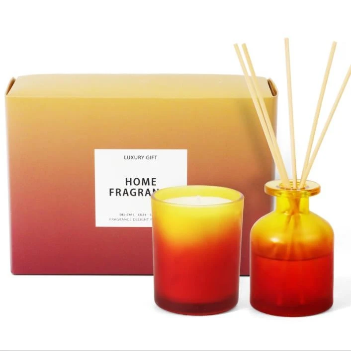 Candle And Reed Diffuser Gift Set